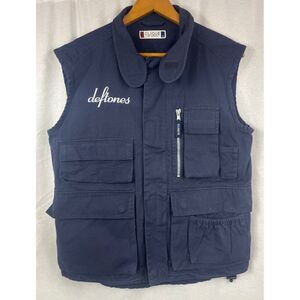 Deftones Vintage Jacket Vest Zip Sleeveless Metal Rock 2000s sz S/M